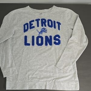 Gray Kids Shirt with Blue Print